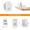 image2 Pack European Travel Plug Adapter TESSAN US to Europe Power Adapter 3 Outlets 3 USB Ports1 USB C Type C Adaptor for USA to EU Germany Iceland Spain Italy France International Essentials
