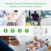 image2 Pack Remote Control Outlet TESSAN Wireless Electrical Plug Switch for Lights Lamps Fans 100ft RF Range 1200W 1 Remote  2 Outlet1 Remote  2 Outlet