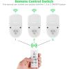 image2 Pack Remote Control Outlet TESSAN Wireless Electrical Plug Switch for Lights Lamps Fans 100ft RF Range 1200W 1 Remote  2 Outlet1 Remote  3 Outlet
