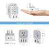 image2 Pack US to UK Plug Adapter TESSAN Ireland Scotland Type G Power Adapter 4 American Outlets 3 USB Travel Adaptor Converter for USA to England London British Hong Kong Irish Kenya Dubai Qatar