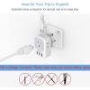 image2 Pack US to UK Plug Adapter TESSAN Ireland Scotland Type G Power Adapter 4 American Outlets 3 USB Travel Adaptor Converter for USA to England London British Hong Kong Irish Kenya Dubai Qatar