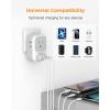image20W PD Multi Plug Adapter TESSAN 3 USB Wall Charger Multiports 1 USB C Fast Charger Cube Charging Station for Cruise Home Office Dorm EssentialsGrey