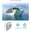 image20W PD Multi Plug Adapter TESSAN 3 USB Wall Charger Multiports 1 USB C Fast Charger Cube Charging Station for Cruise Home Office Dorm EssentialsGrey