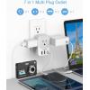 image20W PD Multi Plug Adapter TESSAN 3 USB Wall Charger Multiports 1 USB C Fast Charger Cube Charging Station for Cruise Home Office Dorm EssentialsGrey