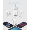 image20W PD Multi Plug Adapter TESSAN 3 USB Wall Charger Multiports 1 USB C Fast Charger Cube Charging Station for Cruise Home Office Dorm EssentialsWhite