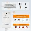 image220V to 110V Voltage Converter US to Europe TESSAN Universal Travel Adapter with 2 AC Sockets and 2 USB 1 USBC Ports 200W Power Converter with EUUKAUITIndia Plugs for Worldwide Travel