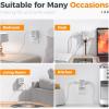 image30W Wall Charger TESSAN Fast Charging Multi Plug Adapter with 3 Outlet Extender Surge Protector Multiple Plug with 4 USB Block Power Delivery 2 USB C Ports for Home Office EssentialsGrey