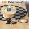 imageCharging Station 30W TESSAN 9in1 Charger Blocks for iPhone 16151413 Tablets Earphone with Surge Protector 5ft Flat Extension Cord with 4 USB A and 2 USB C for Home Office Dorm BlackBlack