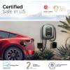 imageEV Charger Level 2 TESSAN 40A240V Electric Vehicle Charing Station Smart EV Chargers Equipment App Control WiFi Only 24Ghzampamp Bluetooth 25ft Cable with NEMA 1450 Plug for Indoor Outdoor HomeSmart NEMA1450 Plug  J1772