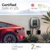 imageEV Charger Level 2 TESSAN 40A240V Electric Vehicle Charing Station Smart EV Chargers Equipment App Control WiFi Only 24Ghzampamp Bluetooth 25ft Cable with NEMA 1450 Plug for Indoor Outdoor HomeSmart Hardwired  J1772