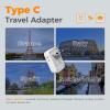 imageEuropean Travel Plug Adapter TESSAN International Power Adaptor with 4 Outlets 4 USB Ports 2 USBC 1 with PD 20W Type C Adapter for US to EU Europe Spain Iceland France Italy Germany Portugalgrey