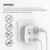 imageEuropean Travel Plug Adapter TESSAN Type C Adaptor with 2 Electrical Outlets 2 USB Ports 1 USB C EU Power Adapter for US to Europe International Iceland Spain Italy France Germany GreeceGreyType G2 Pack