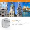 imageEuropean Travel Plug Adapter TESSAN Type C Adaptor with 2 Electrical Outlets 2 USB Ports 1 USB C EU Power Adapter for US to Europe International Iceland Spain Italy France Germany GreecegreyType L