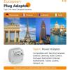 imageEuropean Travel Plug Adapter TESSAN Type C Adaptor with 2 Electrical Outlets 2 USB Ports 1 USB C EU Power Adapter for US to Europe International Iceland Spain Italy France Germany GreeceGrey