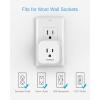 imageMulti Plug Outlet Extender TESSAN Multiple Plug Splitter with 4 Electrical Outlets 2 Packs Wall Tap Power Expander for Cruise Ship Home Office Dorm Room Essentials WhiteWhite