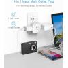 imageMulti Plug Outlet Extender TESSAN Multiple Plug Splitter with 4 Electrical Outlets 2 Packs Wall Tap Power Expander for Cruise Ship Home Office Dorm Room Essentials WhiteWhite