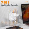imageMulti Plug Outlet Extender TESSAN Surge Protector Splitter with 3 USB 1 USB C Port Wall Charger Multiple Expander for Travel Home College Dorm Room1 USB C White