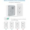 imageMulti Plug Outlet Extender TESSAN Surge Protector Splitter with 3 USB 1 USB C Port Wall Charger Multiple Expander for Travel Home College Dorm RoomWithout USB