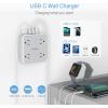 imageMulti Plug Outlet Extender TESSAN Surge Protector Splitter with 3 USB 1 USB C Port Wall Charger Multiple Expander for Travel Home College Dorm Roomwith USB