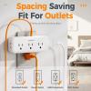 imageMulti Plug Outlet Extender USB C Wall Charger TESSAN Wall Plug Splitter with 5 Outlets and 3 USB Electrical Power Expander with Surge Protector Spaced for Home Office Dorm RoomWhite