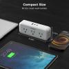 imageMulti Plug Outlet Extender USB C Wall Charger TESSAN Wall Plug Splitter with 5 Outlets and 3 USB Electrical Power Expander with Surge Protector Spaced for Home Office Dorm RoomGray