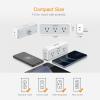 imageMulti Plug Outlet Extender USB C Wall Charger TESSAN Wall Plug Splitter with 5 Outlets and 3 USB Electrical Power Expander with Surge Protector Spaced for Home Office Dorm RoomGray