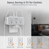 imageMulti Plug Outlet Extender USB C Wall Charger TESSAN Wall Plug Splitter with 5 Outlets and 3 USB Electrical Power Expander with Surge Protector Spaced for Home Office Dorm RoomGray