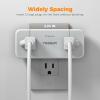imageMulti Plug Outlet Splitter TESSAN 4 Wall Outlet Extender with 3 USB Wall Charger1 USB C Surge Protecter 900J Widely Spaced Multiple Plug ExpanderGrey