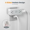 imageMulti Plug Outlet Splitter TESSAN 4 Wall Outlet Extender with 3 USB Wall Charger1 USB C Surge Protecter 900J Widely Spaced Multiple Plug ExpanderGrey