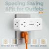 imageMulti Plug Outlet Splitter TESSAN 4 Wall Outlet Extender with 3 USB Wall Charger1 USB C Surge Protecter 900J Widely Spaced Multiple Plug ExpanderWhite