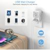 imageMulti Plug Outlet Splitter with USB TESSAN 4 Electrical Outlet Extender Surge Protector with 3 USB Wall Charger Blocks Multiple Plug Expander Box for Home Office Dorm Room EssentialsGrey