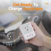 imageMulti Plug Outlet Splitter with USB TESSAN 4 Electrical Outlet Extender Surge Protector with 3 USB Wall Charger Blocks Multiple Plug Expander Box for Home Office Dorm Room EssentialsGrey