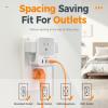 imageMulti Plug Outlet Splitter with USB TESSAN 4 Electrical Outlet Extender Surge Protector with 3 USB Wall Charger Blocks Multiple Plug Expander Box for Home Office Dorm Room EssentialsGrey