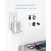imageMultiple Plug Outlet Splitter with USB Wall Charger TESSAN 4 Electrical Outlet Extender with 3 USB Ports Wall Charger Block for Cruise Dorm Essentials Home Office 2 Pack