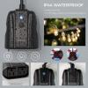 imageOutdoor Smart Plug Waterproof TESSAN Smart WiFi Outlet Compatible with Alexa Google Assistant 2 Individual Sockets Outside Power Strip with Switch 24GHz WiFi Only for Lights and 2HP Pool PumpBlack