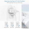 imageOutlet Extender Surge Protector TESSAN Multi Plug Splitter with 4 Electrical Outlets 3 USB Ports 1 USB C Multiple Wall Plug Expander for Home Office Kitchen Dorm Room WhiteWhite with Surge Protector