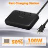 imagePD 130W Charging Station for Multiple Devices TESSAN 8in1 USB C Charger Block Compatible with iPhone 1615 MacBook Tablet Charging Dock with 3 USBC 2 USBA ampamp 3 AC Home Office Accessories5 Feet130W with 3AC