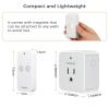 imageRemote Control Outlet TESSAN 3 Pack Wireless Remote Light Switch On Off Switch Plug for Lights Lamps Fans Household Appliances 100ft RF Range 15A1875W3 Outlet1 remote1 outlet