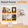 imageRemote Control Outlet TESSAN Electrical Light Switch Plug in Wall Plug with ONOff Switch for Indoor String Lights Lamps Home Small Appliances 100ft Range 1 Remote  3 OutletsSquare1 remote2 outlet