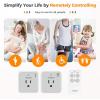 imageRemote Control Outlet TESSAN Electrical Light Switch Plug in Wall Plug with ONOff Switch for Indoor String Lights Lamps Home Small Appliances 100ft Range 1 Remote  3 OutletsSquare1 remote2 outlet
