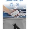 imageSmall Flat Plug Power Strip for Cruise Ship TESSAN Ultra Thin Extension Cord with 3 USB 1 USB C and 2 Outlets Mini Charging Station 5 ft Slim Plug for Travel Office School Dorm Room EssentialsGrey White