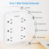 imageSmart Power Strip TESSAN WiFi Flat Plug Strip with 3 Smart Outlets and 3 USB Ports 6 Feet Extension Cord Only 24 GHz WiFi Compatible with Alexa and Google Home Whitewithout cord