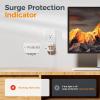 imageSurge Protector 1050 Joules TESSAN Single Plug Surge Protector with Protected Light Indicator 1875W Max Portable Wall Outlet for Appliances TV Computer Refrigerator Treadmill Massage Chair
