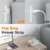 imageSurge Protector Power Strip TESSAN 15 FT White Extension Cord Flat Plug with 8 AC Outlets 3 USB Ports 1 USB C 900J Surge Protection 3 Sided Wall Mountable Outlet Extender for Office Dorm RoomGrey