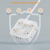 imageSurge Protector Power Strip TESSAN 15 FT White Extension Cord Flat Plug with 8 AC Outlets 3 USB Ports 1 USB C 900J Surge Protection 3 Sided Wall Mountable Outlet Extender for Office Dorm RoomGrey