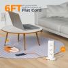 imageSurge Protector Power Strip Tower TESSAN Flat Plug Extension Cord 6 FT Charging Station with 9 Outlets and 4 USB2 USB C 900J Surge Protection for Office Home Dorm Room Desk Accessories