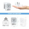imageSwitzerland Power Adapter 2 Pack TESSAN Type J Adaptor with 4 Outlets 3 USB Charging Ports1 USB C Swiss Travel Plug for US to Switzerland Liechtenstein RwandaType D  India Maldives