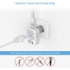 imageTESSAN European Travel Plug Adapter Type C Power Adaptor with 4 AC Outlets 3 USB Ports 2 USB C Europe Outlet Adapter for USA to EU Euro International Italy Iceland Spain France Greece GermanygreywhiteType EF