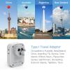 imageTESSAN European Travel Plug Adapter Type C Power Adaptor with 4 AC Outlets 3 USB Ports 2 USB C Europe Outlet Adapter for USA to EU Euro International Italy Iceland Spain France Greece GermanygraywhiteType I