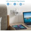 imageTESSAN European Travel Plug Adapter Type C Power Adaptor with 4 AC Outlets 3 USB Ports 2 USB C Europe Outlet Adapter for USA to EU Euro International Italy Iceland Spain France Greece GermanygraywhiteType I